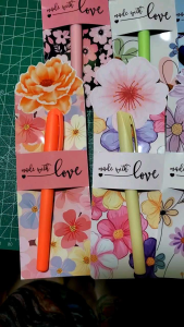 Gel Pen with Sleeve Perfect gift for Holiday Season and any occasions birthday anniversary valentines day mothers day teachers day very vibrant print in a thick photopaper handcrafted