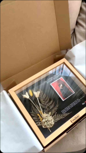 CUSTOM FRAME GIFTBOX KADO & MAHAR PERNIKAHAN 30X25CM ANTI PECAH - KADO KENANG KENANGAN