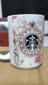 Star.bucks Inspired Design Ceramic White Mug / Magic Mug (11oz)