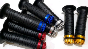 HANDGRIP-HANFAT-HANDFAT-KARET GAS-HANDLE VARIASI AKSESORIS MOTOR MODEL JALU BANDUL STANG UNIVERSA