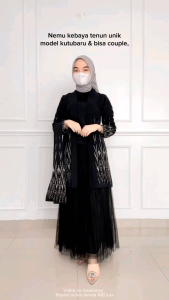 WIDURI BLACK FC - BAJU TENUN - COUPLE BAJU TENUN