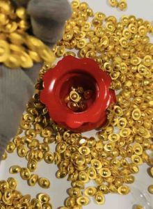 Set 10 thỏi vàng kim nguyên bảo thần tài trưng ban thần tài