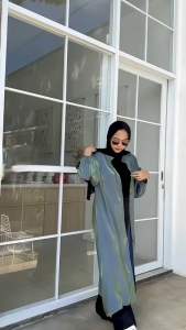 Shimmer Dress Hijab Free Belt | dress korea | katun shimmer | tunik korean style| Baju Dress Wanita Import