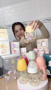 Bình Hút Moyuum 170ml/270ml nắp bật có khoá mẫu mới 2023 chính hãng