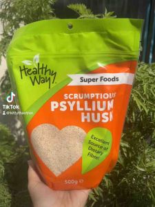 Bột vỏ mã đề bổ sung chất xơ Healthy Way Psyllium Husk túi 500g