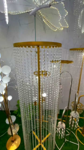 Almaira Lampu Standing Akrilik 150cm - Properti Dekorasi Wedding Pelaminan Standing Lampu Jalan Mewah