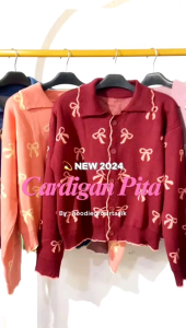 CARDIGAN RAJUT MOTIF PITA - CARDIGAN RAJUT PREMIUM