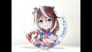Lencana Butang Pin Uma Musume Pretty Derby Tokai Teio Pin Button Badge 58mm