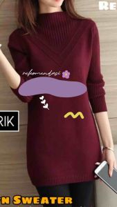 STANDART / KATELYN SWEATER / OUTER WANITA / RAJUT HALUS TEBAL LENGAN PANJANG / LD 100-120