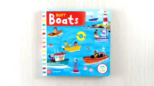 Campbell Busy Boats Push Pull Slide Board book