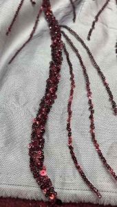 (HARGA SETENGAH METER) kain tulle korea full payet/cocok buat gaun pestadress nikahan/kain kebaya payet full