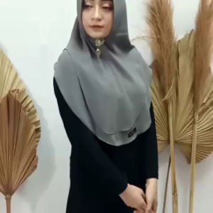 Khimar OVAL MINI DUA LAYAR & Jilbab Mini Dua Layar