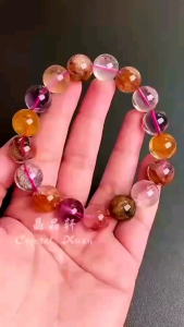 [MY🇲🇾 Ready Stock]🌸✨12MM 多宝胶花手串  12MM Multi-Gem Resin Flower Bracelet  ｜绚丽多彩 ✦ 富贵吉祥 ✦ 提升气场 ✦ 聚集好运｜