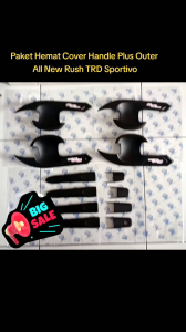 Cover Handle Plus Outer All New Rush TRD Sportivo Non Smart Hitam Doff