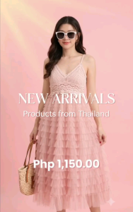 Bangkok Top Premium Crochet Lace Cami Tulle Tiered Ruffle Midi Dress | Boho Chic Spaghetti Strap A-Line Sundress for Women