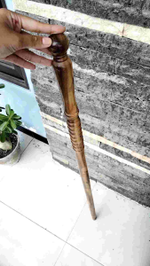 tongkat jalan kayu kelor Jawa model profil lurus D96