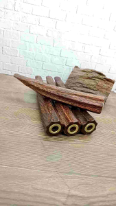 Pipa Once Cangklong Kayu Galih Asem Model Belimbing Segi 8 D06