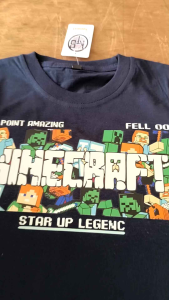KFS 26 & KFS 52 Atasan Baju Kaos Minecraft Anak Usia 1-13 Tahun