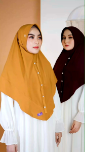 Jilbab hijab kerudung bergo krudung wanita dewasa instan pyet simple daily terbaru new terlaris terkini modern kekinian murah viral 2023 Khadijah Arrafi adem mudah di bentuk cantik pet antem bahan Jersey twist cantik bayar di tempat COD gratis ongkir