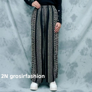CELANA PANJANG CELANA KULOT TIEDY RAYON CELANA WANITA CELANA SANTAI Motif