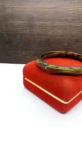 Gelang akar Bahar serat emas engsel tengah