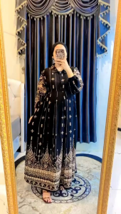 Andara Dress Gamis Rayon Motif Etnik Terbaru Gamis Elegant Bahan Adem Busui Friendly
