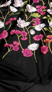 Kain/Bahan Tile Bordir/Kain Kebaya