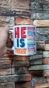 3d Fathers Day Inflated Effect | With Gift Box Label I Mug Print NOT EMBOSSED | Small Gift ideas | Reusable