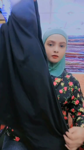 Sarima Moscrape Awning Scuba Black Addition Tudung sarung masuk