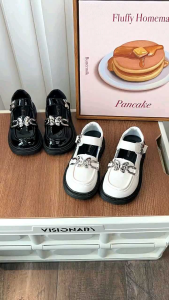 MODEL A62A66 Giày Búp Bê Đế Độn Cho Bé Gái 3-10 Tuổi Giày Lolita Da Bóng Siêu Nhẹ Giày Dép Cho Bé Gái Giày Đi Chơi Đi Tiệc