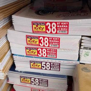 COD Buku tulis Kiky warna isi 38 lembar (10 buku)
