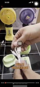 Quạt Tích Điện Cầm Tay YS-2323B Pin Siêu Trâu