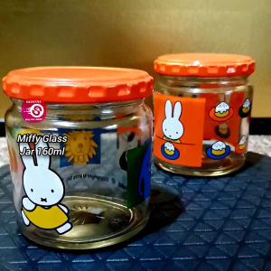 MIFFY GLASS JAR CONTAINER 160ML • JAPAN SURPLUS • SOLD PER PIECE