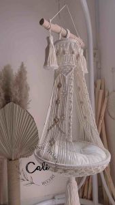 [ Tặng kèm đệm] Võng mèo nhà mèo thắt dây macrame cao cấp nhà cho boss xinh