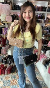 ครัชเพื่อน พร้อมสายยาวครอสบอดี้ หนังแกะยาว 20cm