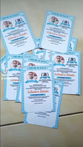 100pcs 50pcs undangan AQIQAH MINI