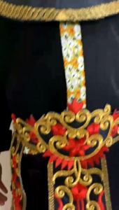 Renda bordir baju adat buat Anak/aksesoris baju adat dayak