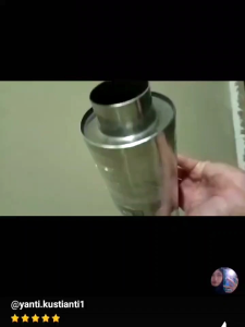 Resonator Knalpot Stainless Peredam Suara Untuk Mobil Bensin