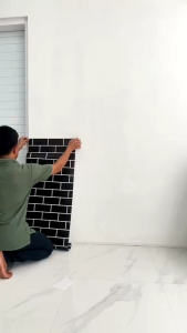 Wallpaper Stiker Dinding Motif Batu Bata & Desain Ruangan