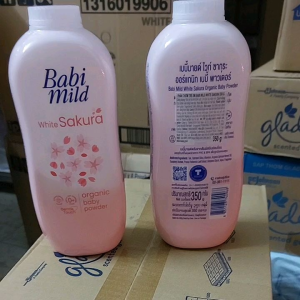 [Siêu Rẻ miễn ship] Phấn Thơm em bé babi mild của Thái 350g chai lớn hoặc chai 160gr nhỏ Sakura Organic đã có tại shop Tường Vy