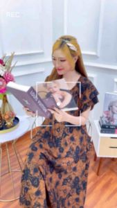 DASTER RAYON MOTIF BUSUI DASTER JUMBO WANITA