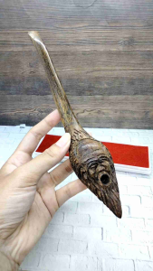 Pipa Sedotan Kayu Kelor Jawa & Desain Ukiran Jenggot