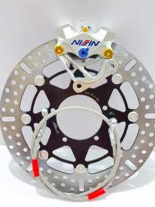 PAKET KALIPER+PIRINGAN+ BREKET VIXION UK.300mm + SELANG +Baut