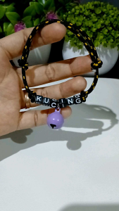 kalung kucing lonceng cutom nama / kalung lonceng kucing /kalung anabul