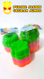 PROMO CETAKAN KUE JASMINE UKURAN JUMBO BAHAN PLASTIK (isi 12 pcs)