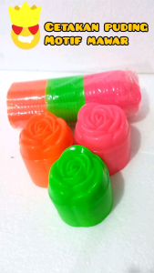 PROMO 12 PCS CETAKAN KUE |PUTU AYU |APEM |PUDING |BOLU KUKUS MOTIF BUNGA MAWAR BAHAN PLASTIK