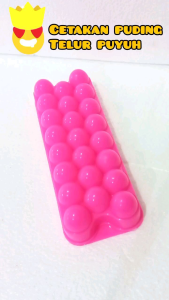 PROMO Cetakan puding / agar / coklat Bahan Plastik Tebal bentuk telur puyuh untuk