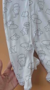 ชุดเด็ก 3ชุด หมีคลุมเท้าเด็กแรกเกิด-9เดือน คอตตอน100 ให้งานสุด