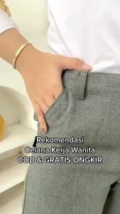 Celana Wanita Kerja Kantor Formal Panjang Resleting Berbahan Nyaman dan Berkualitas Bisa COD