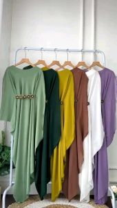 Kaftan Sabrina Wanita Remaja Panjang 125cm Ceruty Babydoll